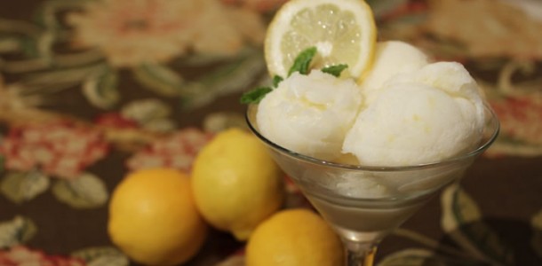 Lemon Buttermilk Sherbet